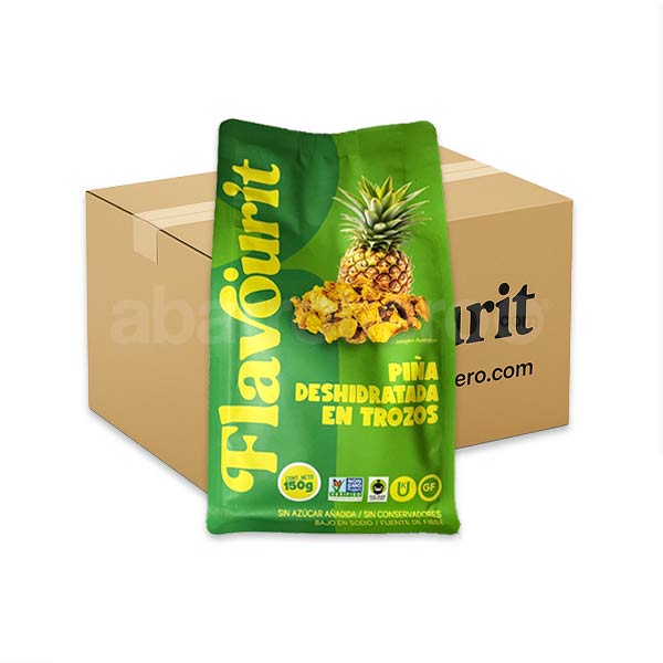 Flavourit Piña Deshidratada en Trozos Natural – 8 Bolsas de 150 gr ...